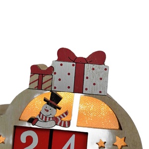 Top Selling LED Light <b>Wooden</b> <b>Car</b> with Snowman Decoration Competitive Christmas Holiday Supplies for Merry Christmas - Product Image 3