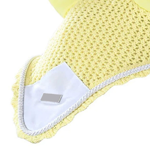 Wholesale Elegant Lightweight Breathable <b>Fly</b> Veil Washable for Equestrian Brands Ear Bonnet Crochet Horse Ear Bonnet - Product Image 2