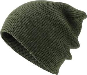 Ribbed Knit Beanie Hat Custom Logo Cuffed <b>Winter</b> <b>Cap</b> Soft Urban Streetwear Headwear For Fashion Labels Wholesale Docker Beanie - Product Image 5