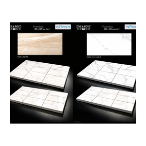 Azulejos de pared esmaltados de alta demanda en tamaños 300x450mm, 300x600mm, 200x600mm, incluyendo azulejos de pared de 300x600mm del grupo de fabricación líder en India. - Product Image 1