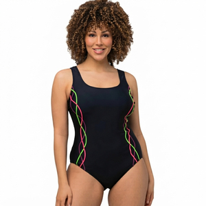 Burkinis Blancos Sólidos 100% Poliéster para Mujer con Bordado a Mano, Diseño Recortado con Control de Abdomen y Efecto Push-Up, Traje de Baño - Product Image 4