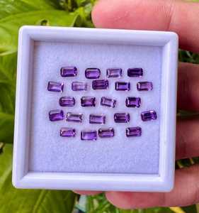 Piedras Preciosas de Amatista Natural de la India, Piedras Sueltas Púrpuras, Certificadas por IGI, Ópticas Ligeras para la Fabricación de Joyas, Anillos, Colgantes, Alta Calidad - Product Image 5