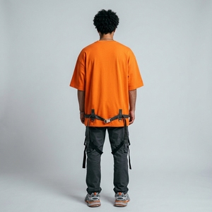 Camiseta Oversize Naranja para Hombre Estilo Bape, Ropa para Hombre, Camisetas para Hombre, Proveedor Mayorista de Ropa para Hombre - Product Image 2