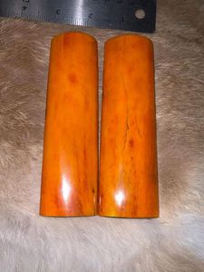 Écailles de couteau en os naturel pour la fabrication artisanale de couteaux de chasse, accessoire décoratif poli pour couteau traditionnel - Product Image 3