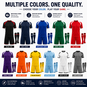 Conjunto de Uniforme de Fútbol Personalizado para el Día del Partido, Transpirable, de Manga Corta, Verano, Sublimado, Fabricante de Equipaciones de Fútbol, Ropa Deportiva OEM ODM - Product Image 2
