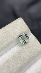 Pierre naturelle certifiée non chauffée, couleur bio, Tanzanite Sirène, taille Asscher carrée, Zoisite naturelle, 1,46 carat, clarté loupe - Product Image 2