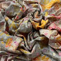 Tissu imprimé de qualité supérieure en viscose crêpe à motifs floraux pour robes, Kurtis et costumes – Fabricant indien de vêtements de mode pour l'exportation