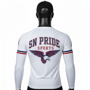 Best Selling Unisex Long Sleeve MMA Rash Guard Customized Design Sublimation Printed Breathable Quick Dry High Quality Latest - Product Image 2