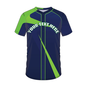 Ropa Deportiva al por Mayor Personalizada para Equipos y Clubes, con Logotipo Impreso Digital, Unisex, Cuello en V, Transpirable, con Rayas, Tallas Grandes, de Secado Rápido, para Béisbol - Product Image 1