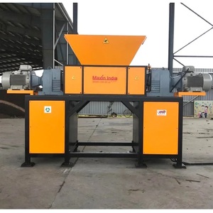 Meilleur broyeur de fil synthétique à double arbre semi-automatique, capacité 3000 kg/h, machines à broyer les tissus - Product Image 1