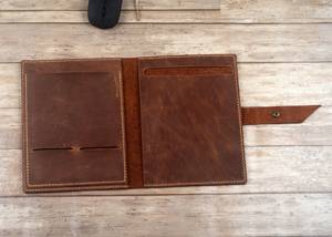 Vintage Style Leather Notebook Cover Case <b>A5</b> Journal Case Smell Proof Heavy Duty Protection Refillable Holder Organizer - Product Image 2