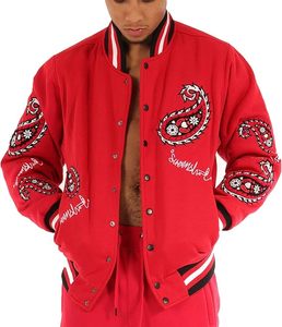 Chaqueta Varsity Extra Grande y Elegante para Hombre – Chaqueta Bomber Retro Universitaria con Forro Interior Suave, Puños Acanalados, Duradera - Product Image 5