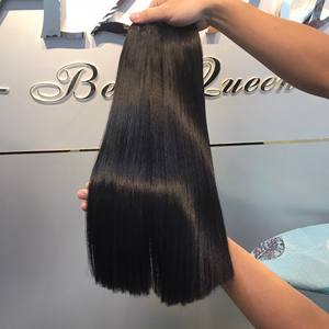 Listo para enviar 14 ''Cabello Remy de calidad premium Más vendidos Paquetes de cabello liso de hueso virgen alineado con cutícula vietnamita cruda - Product Image 4