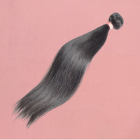 Cheveux humains vierges Remy bruts 100 % naturels d'Inde du Sud, lots en vrac, double trame machine, emballage personnalisable, donneur unique SV3