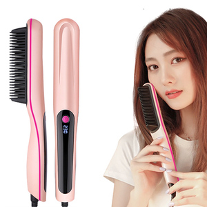 Negativer Ionen-Haar glätter Haar glätter 2 In1 Profession eller schnell beheizter elektrischer Heißkamm-Haar glätter - Product Image 6