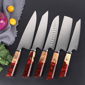 Elegant Damascus Steel Kitchen <b>Knife</b> <b>Set</b> High Performance Professional Cooking <b>Knives</b> Durable Design Ideal for Everyday Kitchen - Product Image 3