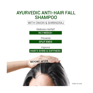 Shampoo ayurvédique anti-chute de cheveux, formule à base de plantes, nettoyage doux, soin nourrissant du cuir chevelu, cheveux lisses, brillants, doux et sains, bien-être capillaire - Product Image 4