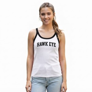 HAWK EYE SPORTS Top de yoga corto de punto para mujer, efecto segunda piel, color liso, espalda con aberturas, transpirable, cuello redondo - Product Image 4