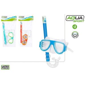 Set Maschera e Tubo per Snorkeling per Bambini Aqua Sport, Attrezzatura Subacquea in Silicone Senza Lattice - Product Image 1