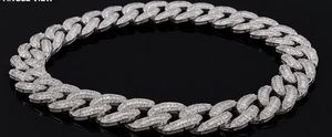 925 Sterling Silver Moissanite Hip Hop Cuban Link Strand <b>Chain</b> Necklace <b>Iced</b> <b>Out</b> Jewelry for Men Women Party Gift - Product Image 4