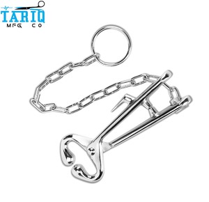Sujetador de toros veterinario de acero inoxidable reutilizable, herramienta de sujeción de ganado de alta durabilidad para animales grandes, TARIQ MFG CO - Product Image 2