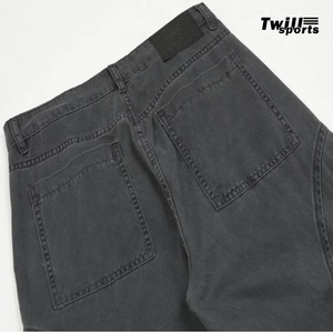 Pantalones de mezclilla TWILL SPORTS al por mayor para hombre, vaqueros personalizados de mezclilla suelta, estilo casual, lavado a la nieve, estilo urbano, otoño - Product Image 5