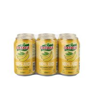 Bananen sap pulp 330ml blikje Lage minimale bestelhoeveelheid Gratis monster Natuurlijk gearomatiseerd 80% zuiverheid Fruit sap drank OEM drankje Vietnam ISO HALAL