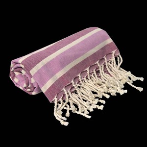 ผู้ผลิตผ้าขนหนูชายหาดฟูตะแบบกำหนดเองลายทาง ดูดซับน้ำได้ดี ผลิตจากผ้าฝ้าย 100% รับผลิตแบบ OEM จากอินเดีย - Product Image 2