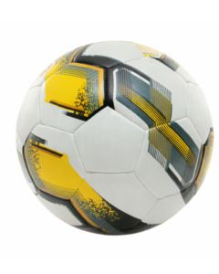 Ballon de football blanc jaune noir taille 5 en cuir PU pour l'entraînement et les matchs - Product Image 3