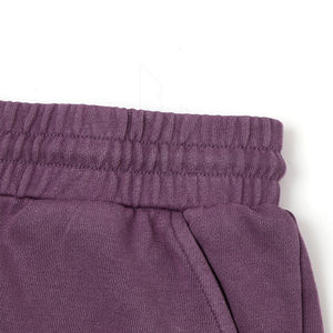 Shorts de survêtement vierges pour hommes, personnalisables OEM, en molleton épais délavé au soleil, avec taille élastique et cordon de serrage à embout métallique, pour le sport et les loisirs - Product Image 3