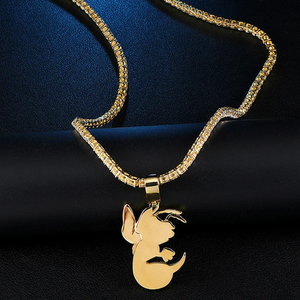 Briva Jewels Hip Hop <b>Bee</b> Pendant Necklace Iced Out Bling Jewelry Moissanite Animal Charm Gold Plated Unisex <b>Gift</b> - Product Image 3