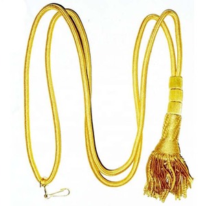 Cordon pectoral torsadé en fil d'or vert et or, avec pompon, pour épi, étole et croix, pour évêque et prêtre, British DaggerOEM, vente en gros - Product Image 1