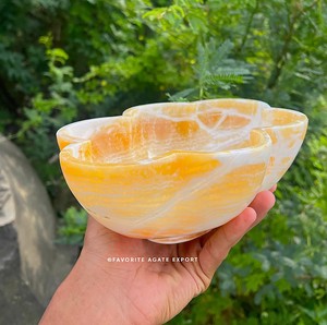 Cuenco de Cristal de Calcita Amarilla Natural al por Mayor, Tallado a Mano, Decorativo, de Calcita de Miel, para Sanación, Feng Shui y Decoración del Hogar - Product Image 5