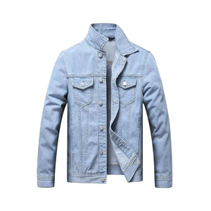 Best Selling Low Price Winter <b>Men</b> <b>Denim</b> <b>Jackets</b> Casual Wear Breathable Wholesale High Quality OEM Service - Product Image 1