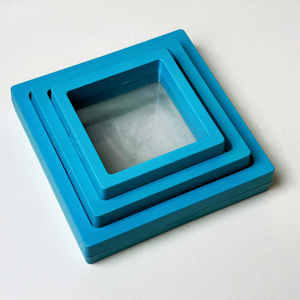 Boîte de présentation en plastique transparent carrée de style tendance, boîte de suspension en <span class=keywords><strong>film</strong></span> PE pour le rangement de bijoux, pour bagues, colliers, boucles d'oreilles - Product Image 5