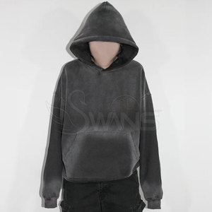 Sudadera con Capucha para Hombre, Estilo Casual, para Uso en Exteriores, Efecto Desgastado por el Sol, 100% Algodón, para Invierno - Product Image 3