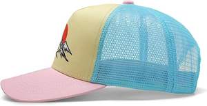 Casquette de baseball en nylon personnalisable avec logo, vente en gros, réglable, sportive, 6 panneaux, broderie promotionnelle, unisexe, style trucker, motif Argyle, respirante - Product Image 2