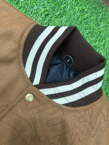 Chaqueta Varsity para Hombre, Estilo HIGH STREET, Bordada con Parches de Chenille, Corte Ajustado, Forro Polar, Ropa Deportiva de Invierno - Product Image 6