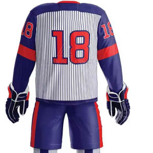 ชุดยูนิฟอร์มฮอกกี้น้ำแข็งคุณภาพสูงสำหรับทีม  ชุดฮอกกี้น้ำแข็งแบบใหม่สำหรับเยาวชน  จำหน่ายออนไลน์ - Product Image 5