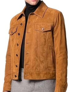 เสื้อแจ็คเก็ตหนังกลับผู้ชายแบบ Trucker - Product Image 1