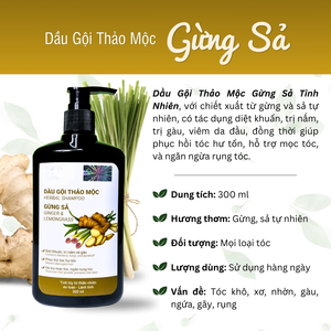 SHAMPOOING AU GINGEME ET À LA CITRONNELLE VIETNAM |   SOINS CAPILARES ET DU CUIR CHEVEUROUX À BASE DE PLANTES - Product Image 3