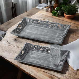 ถาดไม้เนื้อแข็งรักษ์โลก ผิวเรียบเนียน เหมาะสำหรับเสิร์ฟชา ขนม ใช้ในบ้าน โรงแรม ขายส่ง คุณภาพพรีเมียม - Product Image 5