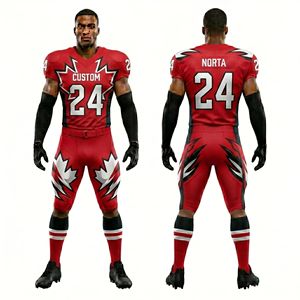 Tenues d'équipe de football américain : Ensemble maillot sublimé à rayures diagonales, vêtements de performance respirants pour les ligues d'élite - Product Image 5