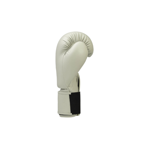 Gants de boxe en cuir gris clair, à doigts entiers, avec fermeture à lacets au poignet, pour adultes, unisexe, pour arts martiaux - Product Image 3