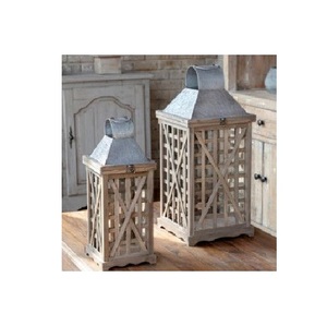 Noble India Exports Handmade Wooden Candle Lantern Customized Printing for Farmhouse Home Styling <b>Fireplace</b> <b>Mantel</b> Wedding - Product Image 3