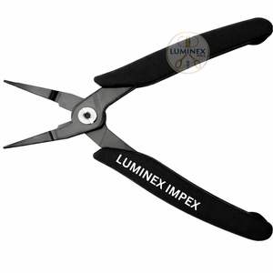 Tsunoda FB-140 High Quality Light Weight Flush Bender <b>Pliers</b> 5.5 Inch <b>Round</b> Flat <b>Nose</b> <b>Pliers</b> for Jewelry Making Stainless Steel - Product Image 3
