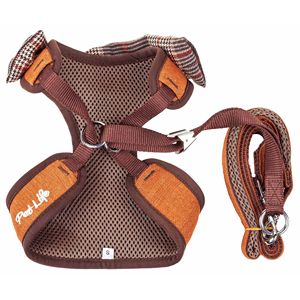 Luxe Pawsh Pettorina e Guinzaglio 2-in-1 Regolabili per Cani, Design a Rete Invertita alla Moda con Papillon - Product Image 6