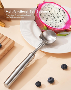 Cuillère à glace en acier inoxydable, outil de service professionnel pour desserts, poignée confortable, outils manuels pour la glace - Product Image 6