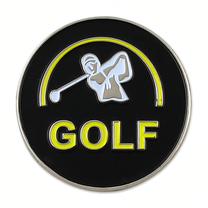 Marqueur de balle de <span class=keywords><strong>golf</strong></span> avec logo personnalisé et forme en émail doux ou en émail auditif ou en logo imprimé Marqueur de balle avec aimant au dos - Product Image 3