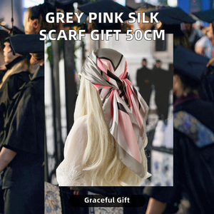 Écharpe en soie de créateur pour femmes, élégante écharpe en satin pour le cou, foulard de mode pour cheveux, châle léger et doux en soie - Product Image 3